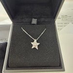 샤넬 COMÈTE GÉODE 네크리스 스몰 18K 화이트골드 다이아몬드 J2709 LMAD : 럭스마라