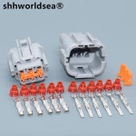 Shhworldsea 6 핀 자동 커넥터 헤드 라이트 남성 플러그 6188-0560 Nissan Teana : 오브시크바이온