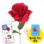종이꽃시리즈 도서관 행사용 카드와 장미 만들기 KIT (어깨동무 활동 프로그램 친구사랑 만들기 물품) : 이든교육몰