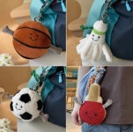 배드민턴 농구 야구 축구 스포츠 공 인형 키링 : 호야주니