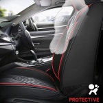 쌍용 액티언 스포츠 Korando kyron Rodius Rexton 자동 인테리어 액세서리 내구성 PU 가죽 카시트 커버 : 프리미움브릿지