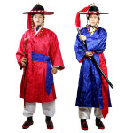 [대여]문무관 한국 전통의상 사또 포졸 수군 관복 홍철릭 아시아복장 세계민속의상 조선시대 : 파티나라-