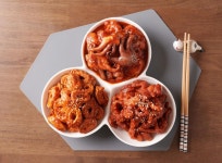 [단품3종] A세트 - 양념곱창150g+양념불쭈꾸미150g+숯불무뼈닭발150g : 총450g : 강동밀키트