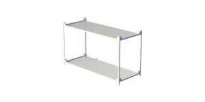 NS NS 2단 스틸 선반장 1000x400 2색 다용도선반장 철제가구 철제선반 베란다선반 : 네이비스완