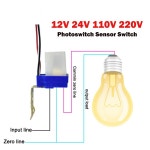 광센서 스위치 자동 켜짐 꺼짐 Pocell 가로등 DC 12V 24V AC 110V 220V  제어 Poswitch : 베스트321큐