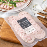 페퍼슁켄 슬라이스 샤퀴테리 콜드컷 무방부제 통후추 수제 햄 캠핑 홈파티 100g : 샤르베티에