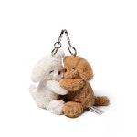 꾸꾸돌 허그퍼피 키링인형 커플인형 여자친구선물 가방키링 핸드백 우정 열쇠고리 키체인 : 꾸꾸돌