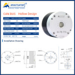 Myactuator 새로운 H 7015 토크 SERVO 고정밀 짐벌 브러시리스 DD 대형 내장 드라이버 : 웨스트언더13