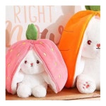 럭키짱디자인 딸기토끼인형 강아지장난감 아기돌선물 : 럭키짱 무료배송 추천샵