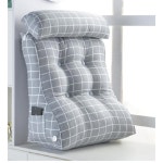 허리보호대 보드 쿠션 등받이쿠션 소파 허리 3각으 그레이 세모쿠션 수유 그레이체크 H20 45cm 허리베개타입 : 하늘에서별이