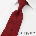 GIVENCHY 지방시 포인트 솔리드 타이 명품 고급 무지 넥타이 J4658-2 레드 : 아비스몰