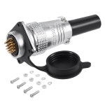 항공 커넥터 플러그 수 와이어 패널 전원 섀시 금속 피팅 항공 커넥터 28mm 24 핀 7A 150V P28-24 방수 : 팔십사플렉스