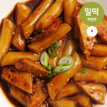 얌얌푸드 밀떡 짜장맛 사계절떡볶이 밀키트 2인분 떡 어묵 분말소스 포함 : 지와이스토리