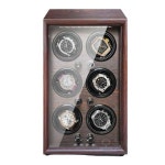 시계 와인더 원목 손목 케이스 오토매틱시계 블랙 관리 로즈우드 2구 자동정지+조명 : 오늘대박