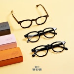 아넬형 안경 3종 빈티지 레트로 복각 가벼운 데일리 아세테이트 뿔테 47 48 사이즈 : 달선생안경