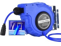 릴호스 10 물분사기 개폐식 25m 에어 8x5mm 자동차 릴 자동 배관 호스 X07A0002 10M : 오성공구상사