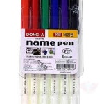 원포 동아 유성 네임펜 6색 세트 12개 유성싸인펜 : 원포올스토어
