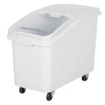 쌀통 밀가루통 통 카트 사각 대용량 방충 밀봉 커버 곡물 업소용 국통 방지 리터 업소용 스몰사이즈 화이트 15근입미통 F8903 : 글로바인