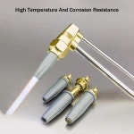 구리 코팅 절단 토치 팁 프로판 절단 토치 분할 깍지 액화 석유 가스 절단 토치 깍지 30 100 5 개 : 백십플렉스