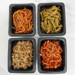 반찬 4종 세트 1 ( 궁채.이중채.멸치새우볶음.무말랭이)[원산지:국산,국내산] : 반찬가게 식탁소리