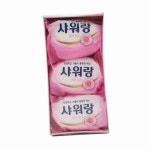 샤워랑 핑크로즈 비누 130g 3개입 클렌징비누 : 모드리아