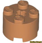레고 브릭 원형 Brick, Round 2 x 2 with Axle Hole 3941 Medium Nougat : 아이엠브릭