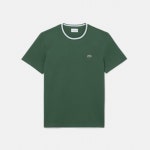 라코스테 남성 넥 팁핑 반팔 티셔츠 그린 : YOLOPOLO 욜로폴로