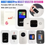 H5577 H807Pro 휴대용 WiFi 라우터 150Mbps 무선 4G LTE 모뎀 SIM 카드 슬롯이있는 야외 플러그 앤 플레이 모바일 장치 : 루루마켓14