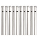 새로운 10Pcs 5mm 다이아몬드 코팅 드릴 비트 구멍 봤어요 유리 타일 세라믹 대리석 선박 : 경명코퍼레이션