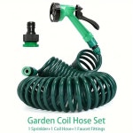 스프링 세차 7 물 5m 플라스틱 25ft 물분사기 다기능 정원 릴호스 텔레스코픽 호스 25FT G3087A 25피트 : 오성마켓몰6