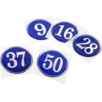 대운추천샵 원형 48mm 에폭시 번호판 블루 1-50 식당테이블 원형번호 학교사물함 숫자표 원형에폭시스티커 : 대운추천샵