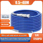 압력 1/4 범용 호스 섬유 스프레이 고압 작동 7250PSI 물분사기 에어리스 릴호스 blue 7M : 오성마켓몰6