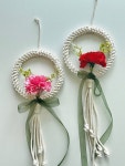 DIY 마크라메 카네이션 리스 만들기 KIT : 구월공방