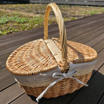 라탄 피크닉 바구니 감성 인테리어소품 : 비블로아s