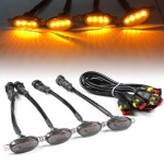 닛산 프론티어 2005-2021 그릴 LED 앰버 라이트 랩터  커버 자동차 차량용 악세사리  4pcs : HK산업