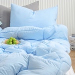 모달 이불 베개세트 Q 블루 침대 사계절 베개커버 차렵이불 : SJ누리