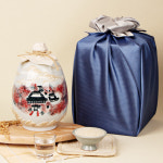 민속주안동소주 조옥화명인 서원에디션 45도 1L 목함 고급보자기 포장 : 전통주애