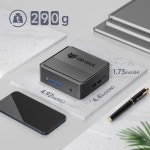 Bmax B3 미니 PC 256GB SSD 8GB LPDDR4, 인텔 11세대 N5095 프로세서(최대 2.9GHz) 4C/4T, 미니 데스 i3-1000NG4 12GB+512GB : 뮤티드원