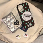 Dot patten case - mint choco : 밍코아카이브