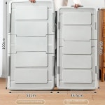 [j&j코스프레]커버 풀리 이불 및 의류 보관 주최자가 포함된 8륜 침대 바닥 보관 상자 플랫 플라스틱 침대 밑 보관 솔루션 : jcosplay