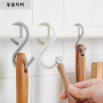 S형 후크 S형 가위자루 주방 욕실 수직 보관소 잠금 자동차 후크 세탁소 후크 수직 보관소 후크 S형 수직 보관소 후크 : 퓨처성운상사
