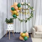 원형 스텐드 생일 웨딩 장식 풍선 웨딩아치 섹션 프로빌 샤워 : 미지의마켓