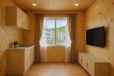 하우스 농막 방갈로 매점 카페 쉼터 낚시터 경비실 3mx3m 미니하우스 SG-80015 : 광고백화점