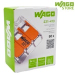 와고 커넥터 221-413B (50개입) 4SQ 전기 전선 WAGO : 와고스토어