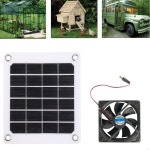 B0KF 10W 5V 태양 광 발전 패널 팬 홈 오피스 야외 여행 낚시 낚시 USB 냉각 환기 팬을위한 스마트 폰 : jjnetwork