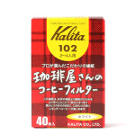 칼리타 커피샵 커피필터 40매 102화이트 : 카페뮤제오