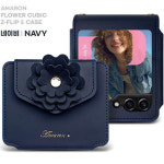 1(아마론플라워) sm-f766n Z플립7 꽃포인트  카드가죽케이스 지플립7 Z플립7 F7661 전용 케이스 : 아마론케이스