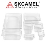SKCAMEL 플라스틱 PC밧드 바트 업소용 투명 저장용기 반찬통  1/2 (4인치) : 올레주방