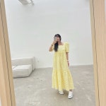 마르 엠보 롱 원피스 (4color) : 르누엘