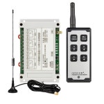 FSK RF 무선 DC 12V 10A 채널 리모컨 스위치 리시버 송신기 모터 선풍기 가로등 전원 켜기 및 : 동원인프라